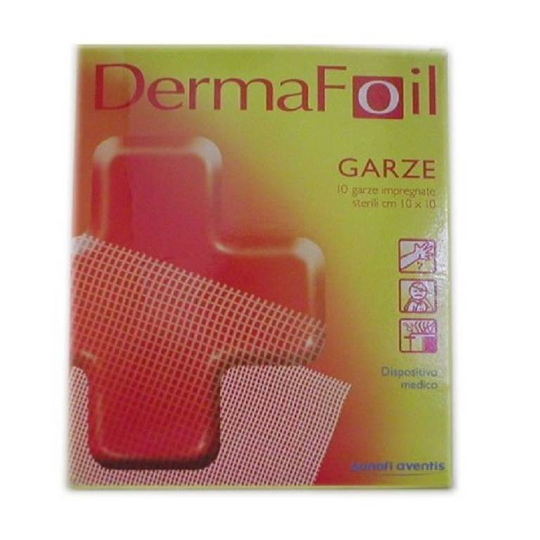 GARZA DERMAFOIL 10X10CM 10PZ