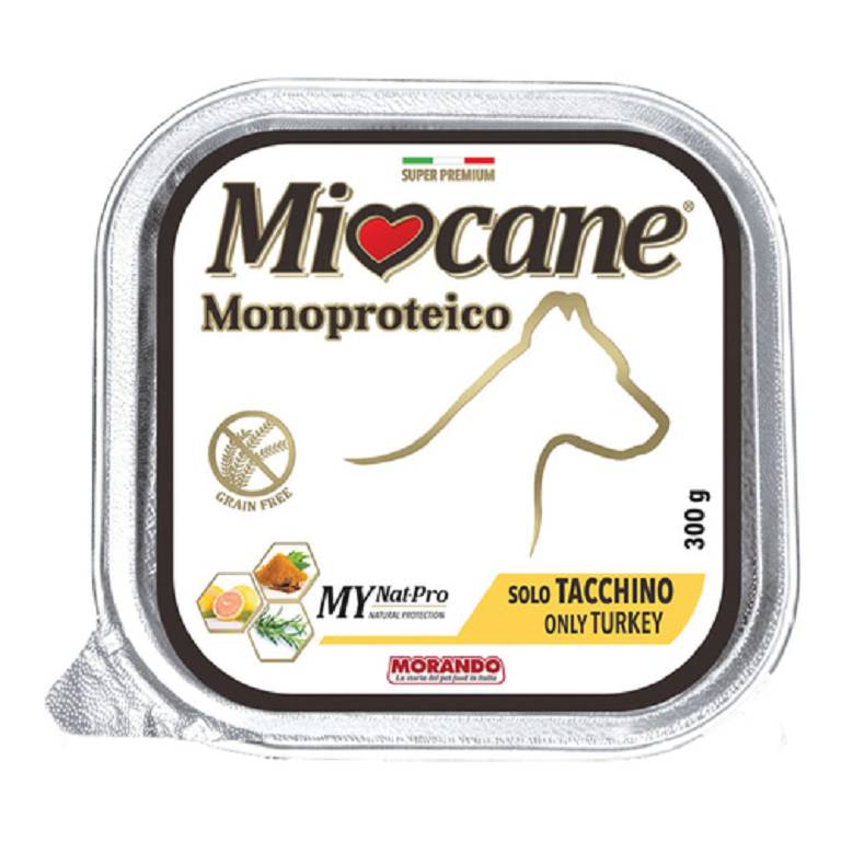 MIOCANE MONOPROT TACCHINO 300G