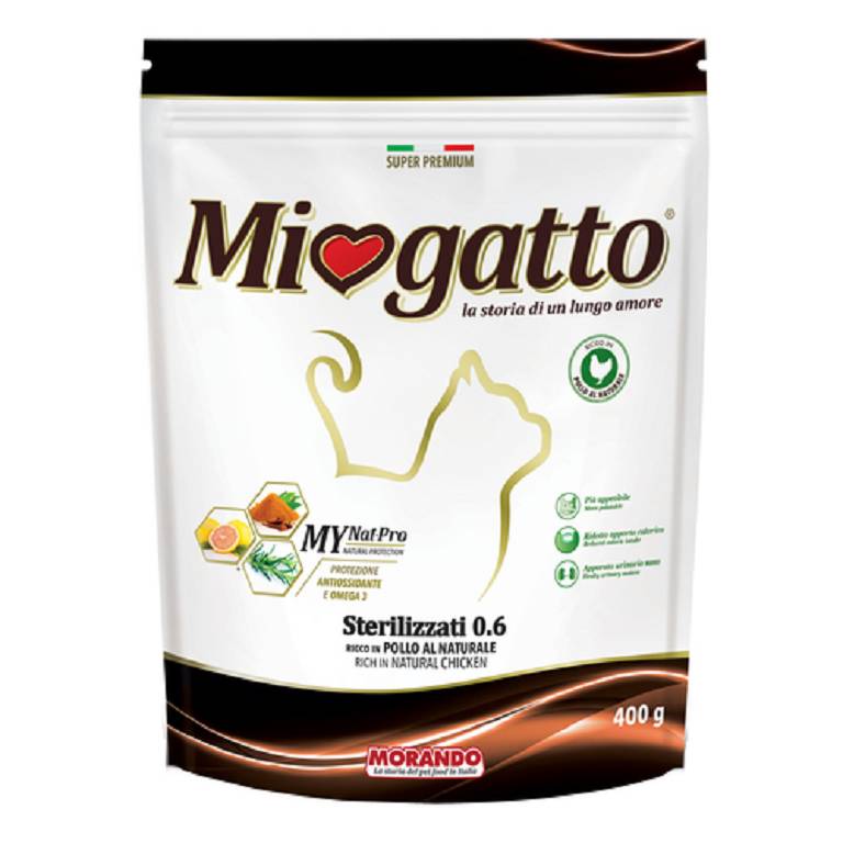 MIOGATTO STERIL POL/NAT 400G