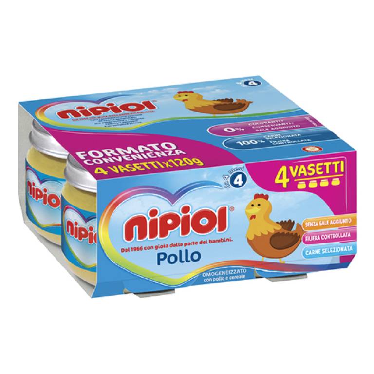 NIPIOL OMOG POLLO MINIPA4X120G