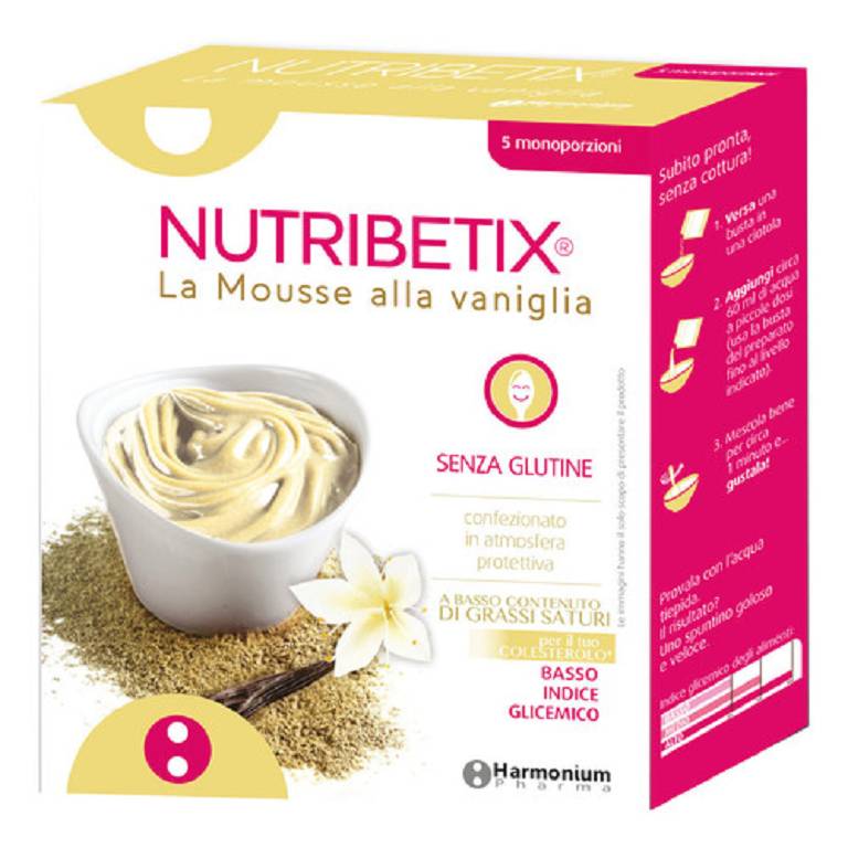 NUTRIBETIX MOUSSE VANIGLIA 5PZ