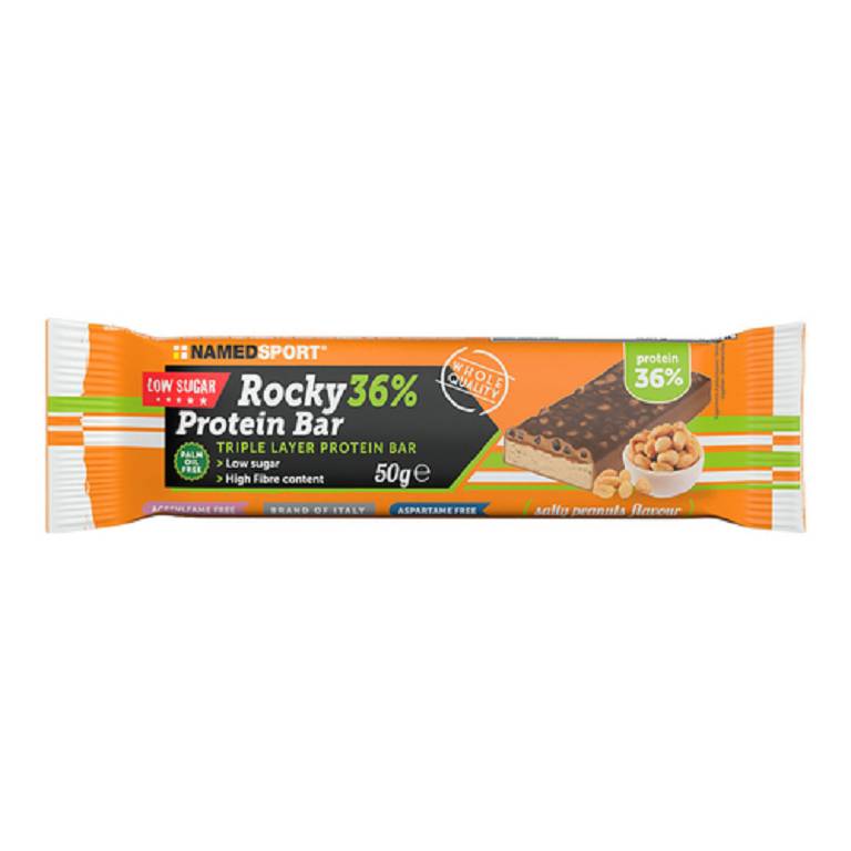 ROCKY 36% PROT BAR PEANUTS 50G