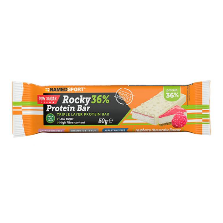 ROCKY 36% PROT BAR RASPBER 50G