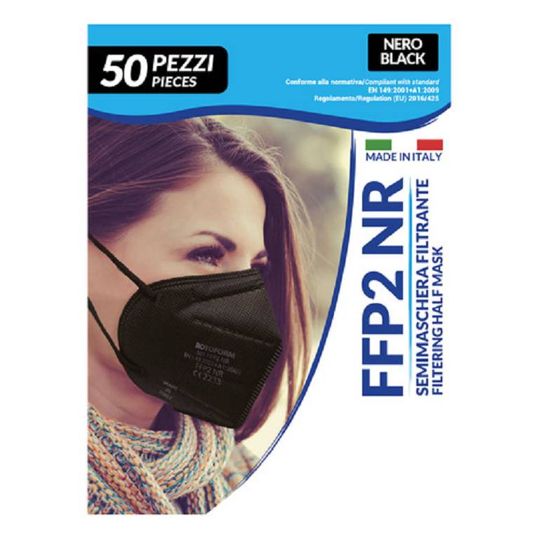 ROTOFORM FFP2 SEMIMAS NERO50PZ